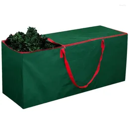 Storage Bags 2024 Christmas Tree Bag Waterproof 210D Oxford With Double Zipper And Handles For 5.4Ft Artificial