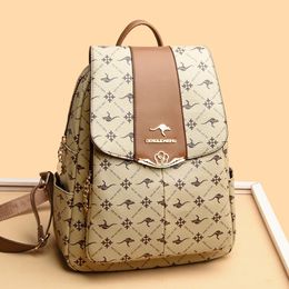 Luxury Women Large Capacity Backpack Purses High Quality Printing Female FashionBag School Bags Travel Bagpack Ladies Bookbag 240329