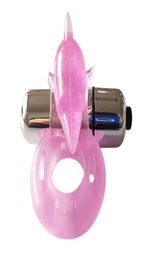 Penis Rings Sex ToysAnimal Dolphin Ring Silicone Vibrating Cock Ring Sex Adult Sex Products 174174986203