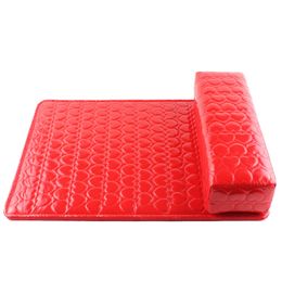 Nail Striped Leather Hand Pillow Pad Square Love Hand Pillow Foldable Hand Pad Wholesale Nail Wrist Pad