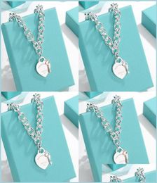 Pendant Necklaces Pendant Necklaces Sweater Chain Design Brand Key Heart Necklace Gold Sier For Women Jewellery Gift Drop Delivery 24945483