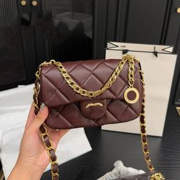 Women Mini Flap Gold Coin Crossbody Bag Gold Hardware Leather Matelasse Chain Luxury Handbag Underarm Bag Evening Clutch Shopping Coin Purse Fanny Pack Card Holder