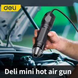 Deli 220V DIY Heat Gun Electric Power tool hot air spear 140/300W temperature Gun with supporting seat Shrink Plastic tools
