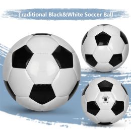 Indoor Kids/Adults Soccer Small Football Safe Toy for Children Practise Baby Hand Grasp Black White Ball Toddler Game Soft PVC