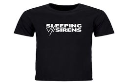 Sleeping With Sirens T Shirt Men Rock Band T Shirt Summer Short Sleeve Cotton Oneck Music Tshirt tops Tees DIY0704D4892540