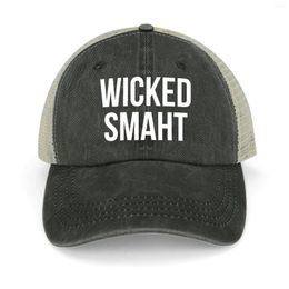 Ball Caps Wicked Smaht Cowboy Hat Custom Sunhat In Foam Party Women Men's