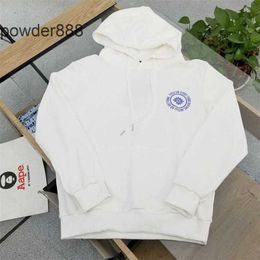 Autumn New Chaofu God Circle Letter Printed Fur Hooded Couple Sweater