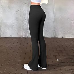 Women's Leggings Solid White Slim Fit Women Pants High Waist Y2k Clothes Pantalones Aesthetic Fashion Trousers Full Length Roupas Femininas