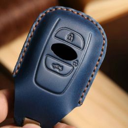 Car Key Case Cover Leather Keychain Fob Accessories Keyring Protective Shell for Subaru Forester Wrx Brz Legacy Outback Impreza