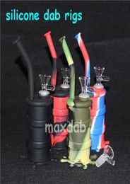 smoking pipes Waterpipe Hookah Silicone Dab Rigs container bubbler for smoking dery herb bong4553627