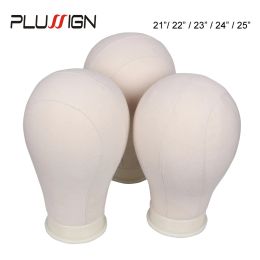 Stands Professional Wig Stand Holder Wig Block Head Canvas Head Without Stand 2125 Inch 5 Size Can choose