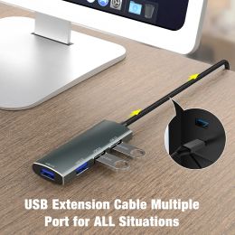 YUCUN USB HUB 3 0 4 Ports USB 3.0 Adapter 5Gbps High Speed Multi USB-C Splitter for Lenovo Macbook Pro PC Accessories tipo c