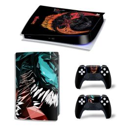 Bags Venom PS5 Digital Edition Skin Sticker Decal Cover for PlayStation 5 Console and 2 Controllers PS5 Skin Sticker Vinyl