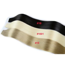 Extensions Toysww Tape in Human Hair Extensions Skin Weft 40pcs 1824inch Double Drawn Virgin Human Hair High Quality For Salon