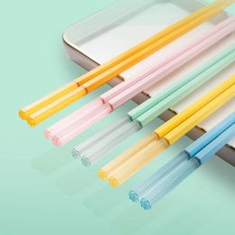 Chopsticks 5 Pairs Minimalist Anti-Slip Grade Material For Kitchen Dining Room