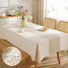 Table Cloth Thickened Cotton Linen Household Rectangular Coffee Tablecloth Ins Wind Waterproof Oil