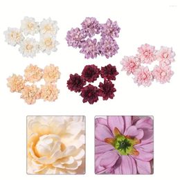 Decorative Flowers 5pcs Artificial Peony Flower Heads Simulated Head Fake Plastics For Home Garden Yard Decor