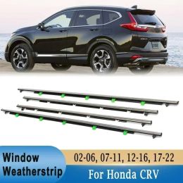 Car Window Weatherstrips For Honda CRV 2007-2011 2012-2016 2017-2022 Rubber Door Moulding Trim Outer Window Glass Seal Belts