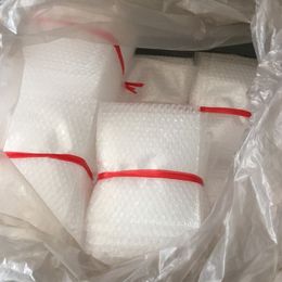 50pcs 80*100mm Plastic Wrap Envelope white Bubble packing Bags PE clear bubble bag Shockproof bag double film bubble bag