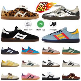 Designer handball spezial shoes Men Women Casual Shoes Wales Bonner Pony Leopard Silver Metallic Bauhaus Vintage Loafers Spezials Indoor Collegiate trainers