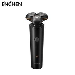 Electric Shavers Enchen X8 Shaver Dry Wet Triple Blade Floating Waterproof Type-C Rechargeable Portable Men Beard Trimmer 2442