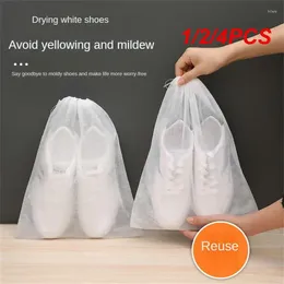 Storage Bags 1/2/4PCS Shoes Bag Non-wove Drying Dust-proof Moisture-proof Anti-yellow Travel Drawstring Boots For Home