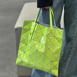 Designer bags for women clearance sale Bright Grey Lifetime Grid Womens Original Bottom Factory Face Six Bag Fashion Commuter March Geometric Handheld Tote