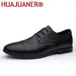 Casual Shoes HUAJUANER Men Fashion Oxfords 2024 Autumn Comfy Lace Up Men's Moccasins Male Footwear Brand Genuine Leather