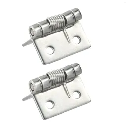 Bath Accessory Set Door Hinges Spring 2 Pcs Stainless Stee Steel 1/1.5/2/2.5/3/4Inch Brushed Finish Durable Hardware