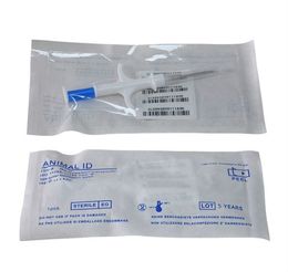 ISO FDX-B 10pcs 1.4*8mm cat dog microchip animal syringe ID implant pet chip needle vet RFID injector for aquaculture fish