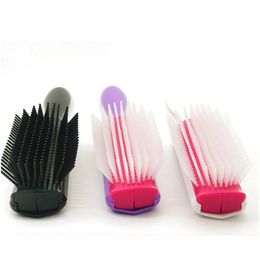 2024 9 Rows Styling Hair Brush Straight Curly Hair Detangling Comb Scalp Massage Detachable Hairbrush for Women Men Home Barber Salon