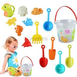 Sand Play Water Fun Toddler Beach Toys 14pcs Toddler Beach Tools Set Beach Toys Set Kids Sandbox Toys Includes Beach Bucket Shovel Sand Moulds 240402