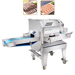 Commercial Cooked Meat Cooked Food Slicing Machine Cut The Bacon Beef Mutton Ham Slicing Machine