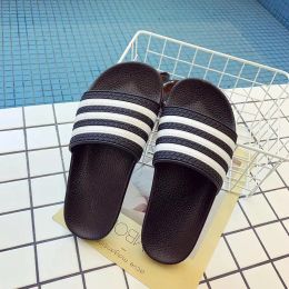 Slippers Slippers Mens 2022 Summer New Striped Beach Flip Flops Male Female Designer Shoes Indoor Couple Bathroom Sliders Home Slipper