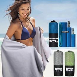 Outfit Exercise Towel Sport Microfiber Quick Dry Pocket Towel Portable Ultralight Absorbent Large Towel for Swimming Fiess Yoga Beach