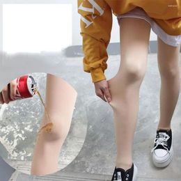 Women's Leggings Nylon Cola Pantyhose Durable Solid Colour Plus Velvet Thermal Slim Stockings Bare Leg Socks Ladies
