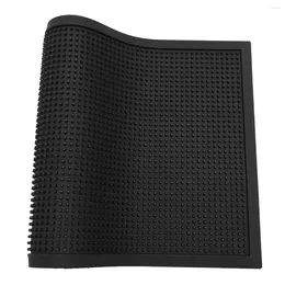 Carpets 1PC Sole Pad Washable Nonslip PVC Mat Sanitising Floor Entrance Door (Black)