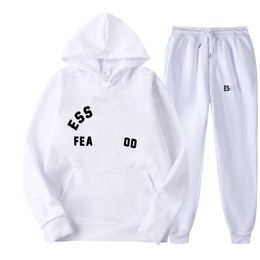 High-Quality Designer Hoodies: Unisex 3D Silicon Streetwear, Featuring ESS Lettering Ideal for Skateboarding and Hip Hop, Autumn/Winter Oversize, Sizes S-XXXL