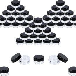 Shadow 100PCs 2/3/5/10/15/20g Cosmetic Sample Empty Container Plastic Round Pot Screw Cap Lid for Make Up Eye Shadow Nails Powder Paint