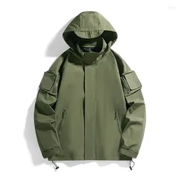 Men's Jackets Casual For Techwear Windproof Black Green Military Bomber Cargo 2024 Spring Autumn Clothing Oversize 5XL