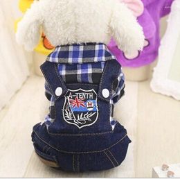 Dog Apparel Pet Clothes Winter Sling Jeans Clothing Soft Coats Jackets Cowboy Jean For Dogs Chihuahua Pets