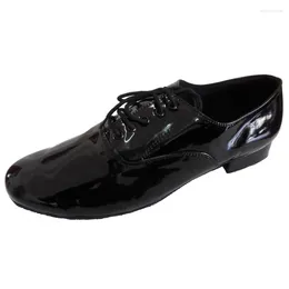 Dance Shoes Men's Ballroom Party Latin Salsa Hand-made Men Black Wedding Socials Evening Professional Dancing Shoe