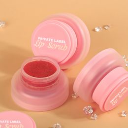 Private Label Customized Lip Scrub Strawberry Exfoliating Moisturizing Lip Balm Wholesale Makeup