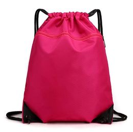 Unisex Polyester Drawstring Bag Sport outdoor women men fashion backpack sporthiking cycling knapsack