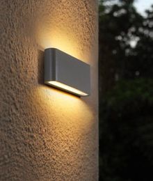 Wall Lamp Waterproof IP65 6W/12W LED Light Modern Indoor/Outdoor Decor Up Down Dual-Head Aluminum NR-10