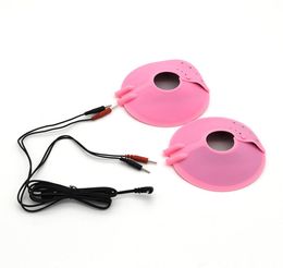 Electro Shock Breast Cover Bondage Stimulation Breast Paste Electric Shock Nipple Massagers Estim Sex Toys For Female5403327