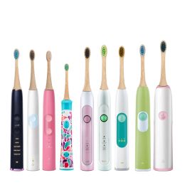 100% Natural Bamboo Charcoal Degradable Toothbrush Heads BPA Free For Philips Kids HX3 HX6 HX9 R Series Soft Brush