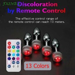 Other Health Beauty Items FXINBA Led Hip Plug Metal Anal Plug with Light for Sexual Games Suitable for Womens Glowing Anal Cork Front Status Massage Hip Plug Tail Sexua