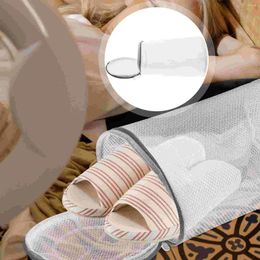 Laundry Bags 2 Pcs Thicken Mesh Shoe Wash Bag Sneakers Shoes Organiser Polyester Washing Machine