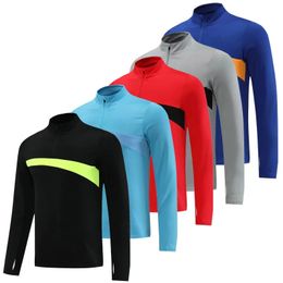 Men Soccer Goalkeeper Jerseys Tops Survetement Football Jersey Tracksuit Long Sleeve Zipper Gym Jogging Uniform 240321